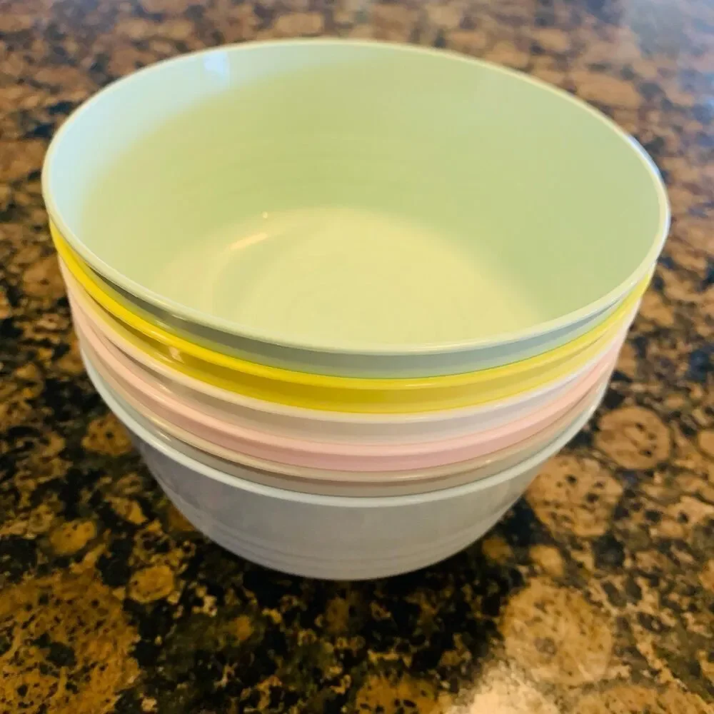 NWT IKEA KALAS Toddler/Little Kids & Kids Bowls 6-Pack Set, mixed pastel colors
